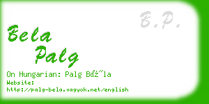 bela palg business card